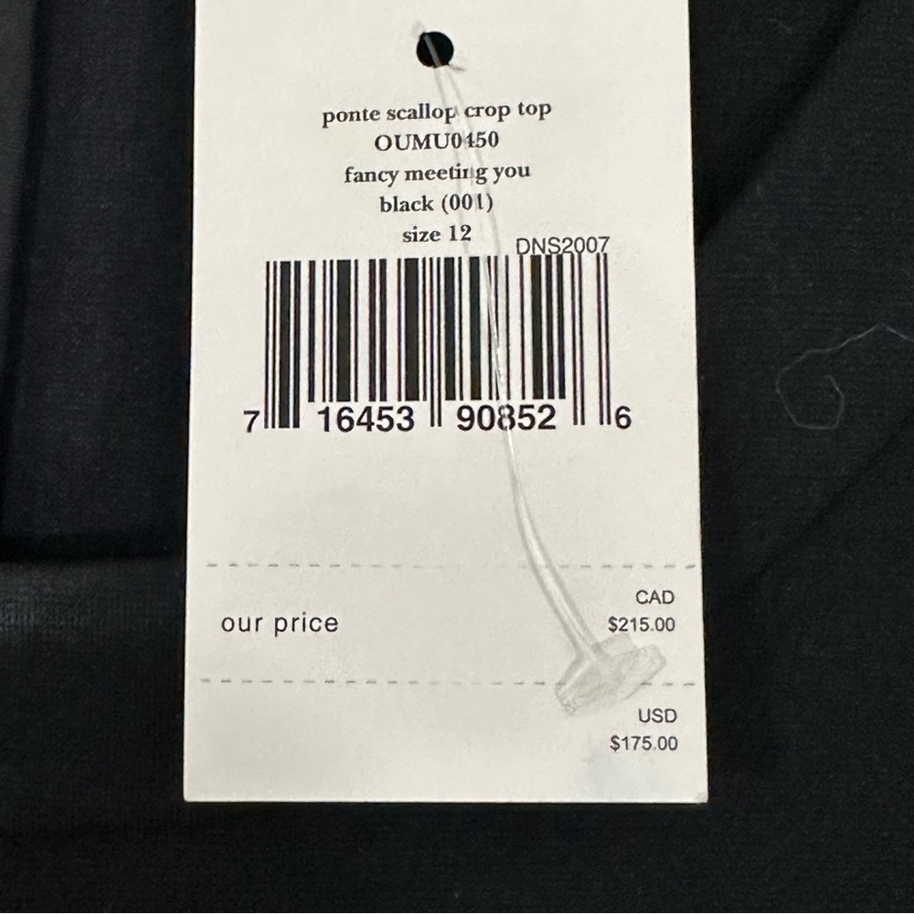Kate Spade Ponte Scallop Top Black Knit - Picture 7 of 8